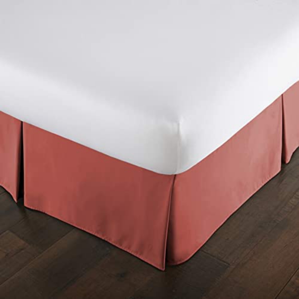 Southshore Fine Linens King Pleated Bedskirt  Marsala(Salmom Color)